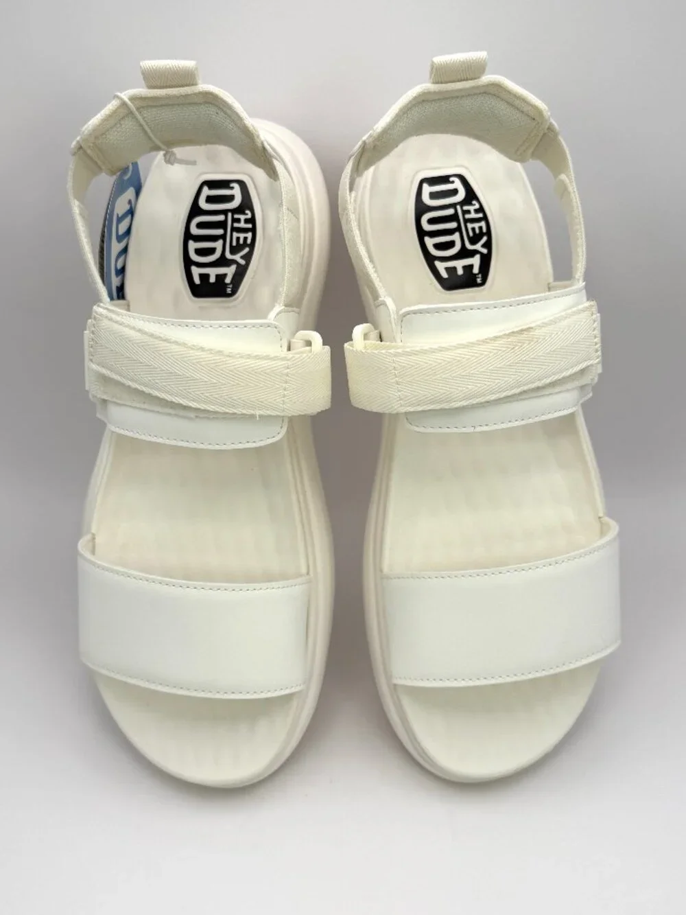 Hey Dude Collins Sandal Mono Sport Women's White Sport Sandals US 11 M NIB